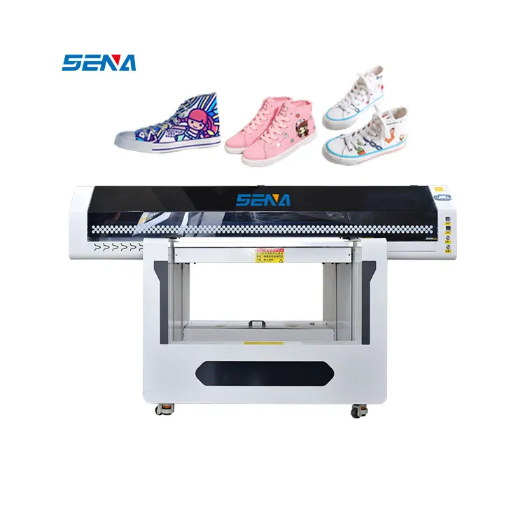 90*60CM Harga Terbaik Harga Pabrik Mesin Tahan Lama Otomatis 9060 Uv Printer Kaca Kayu Printer dengan Tinta Pernis