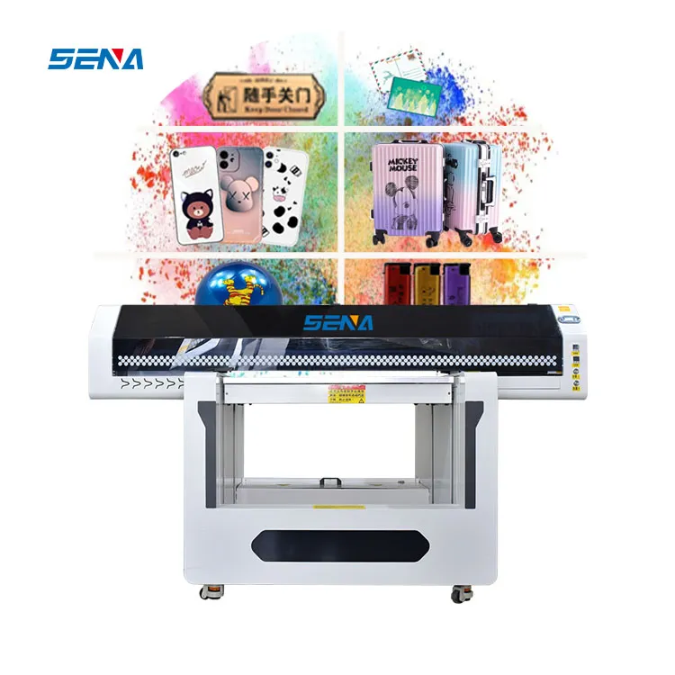 90*60Cm Penjualan Langsung Pabrik Mesin Cetak Inkjet Printer UV DTF Flatbed A3 Mesin Lukisan 3D Tahan Lama Printer Otomatis