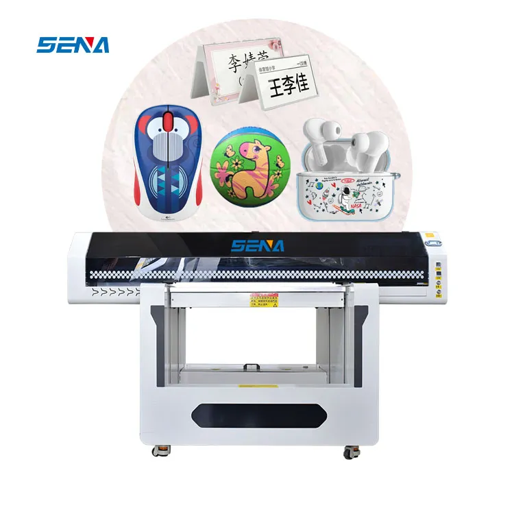 Mesin Cetak Inkjet Printer UV DTF Flatbed Format Besar 90*60Cm A3 Mesin Lukisan 3D Tahan Lama Printer Otomatis