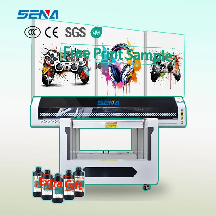 90*60cm UV Flatbed Inkjet Printer Machine