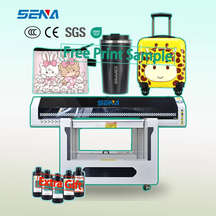 90*60cm UV Inkjet Flatbed Printer Machine