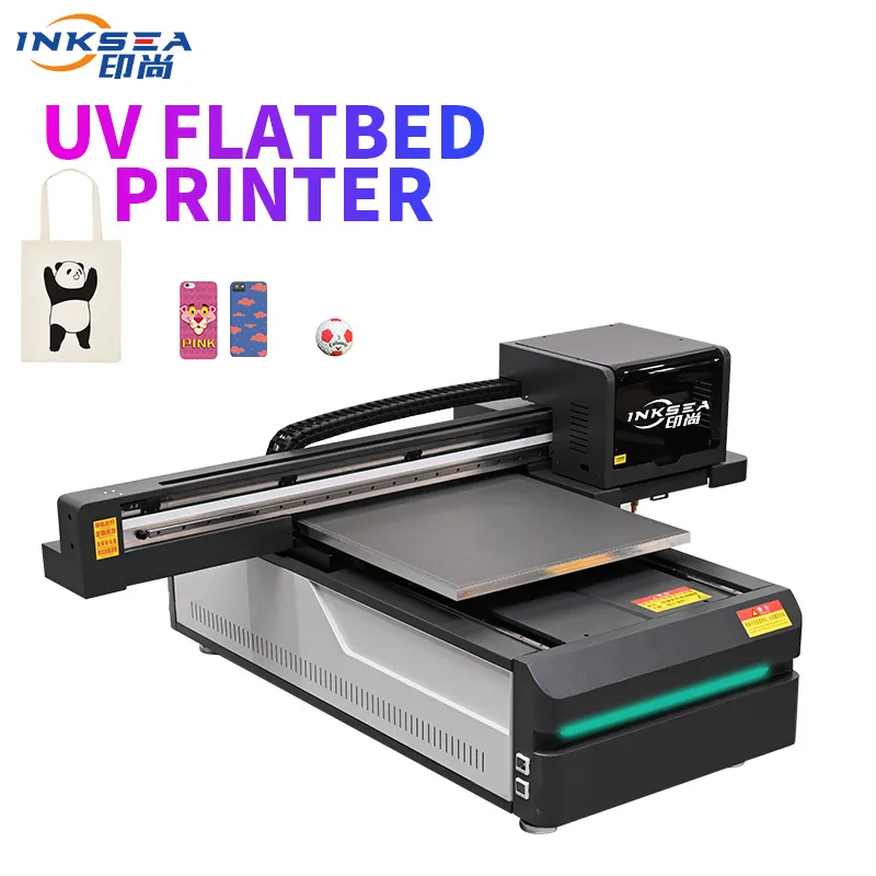 A0 + Printer Flatbed UV I3200 Kepala Cetak Film DTF UV Mesin Cetak Label Perekat 60*90CM Inkjet Digital Format Besar