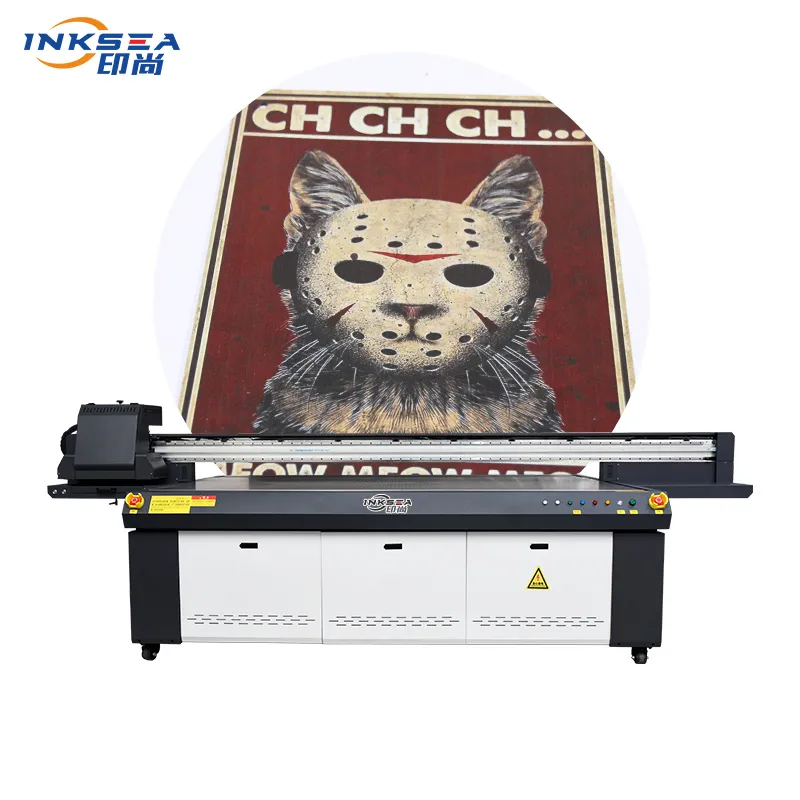 Printer UV A0 dengan Pernis DTF untuk Kotak Casing Ponsel Notebook 2513 Printer Flatbed UV 2500*1300Mm Printer Inkjet Format Besar