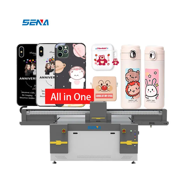 A2 A3 A4 Format Besar 1610 Printer Flatbed Inkjet UV Otomatis Penuh Pernis LED Kustom untuk Foto Casing Ponsel Akrilik Pena Kartu PVC Golf