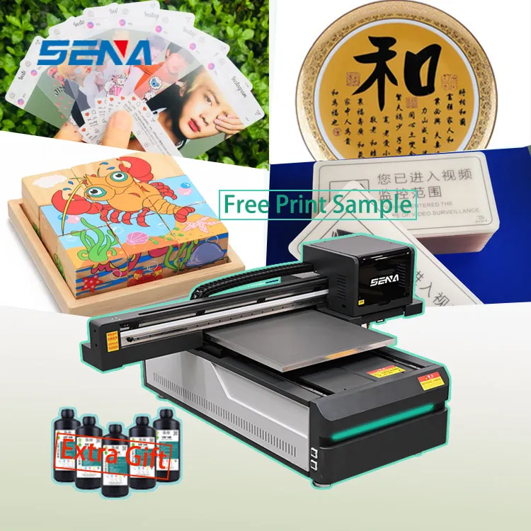 A3 A4 Middle Format UV Inkjet Flatbed Printer