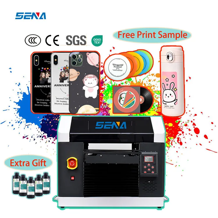 A3 A4 Mini UV Dtf Inkjet Flatbed Printe