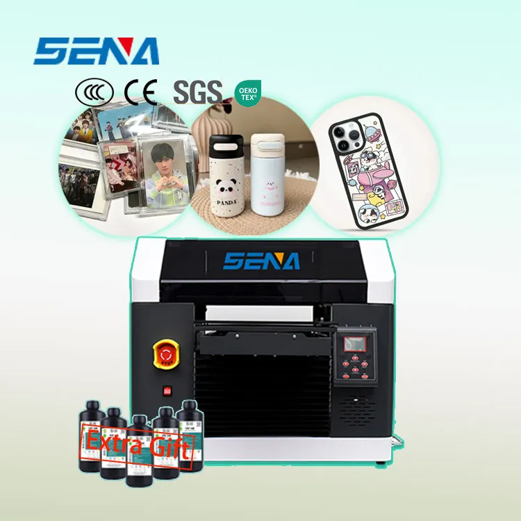 A3 A4 Mini UV Inkjet Flatbed Printer Digital Printing Machine