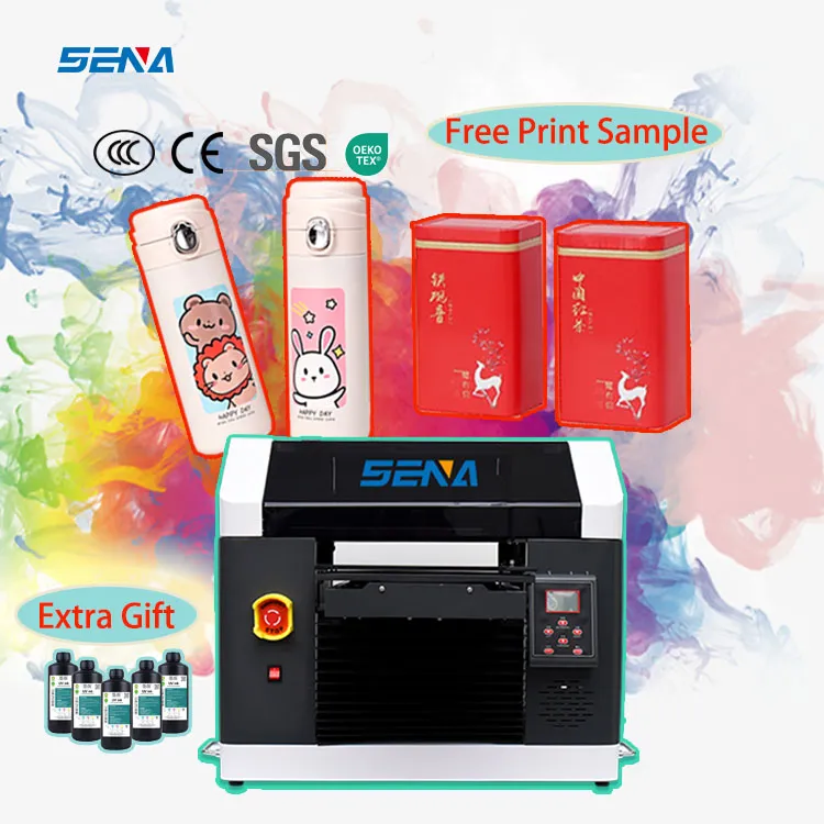 A3 A4 Small Industry UV Digital Inkjet Flatbed Printer