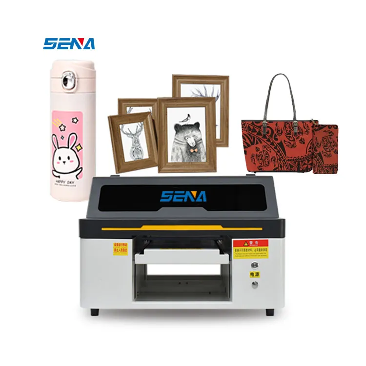 A3 A4 UV Dtf Printer 6 Warna UV Inkjet Flatbed Printer Kecepatan Tinggi Semua Dalam Satu untuk Kaca Kayu Akrilik Kotak Botol Anggur Casing Ponsel