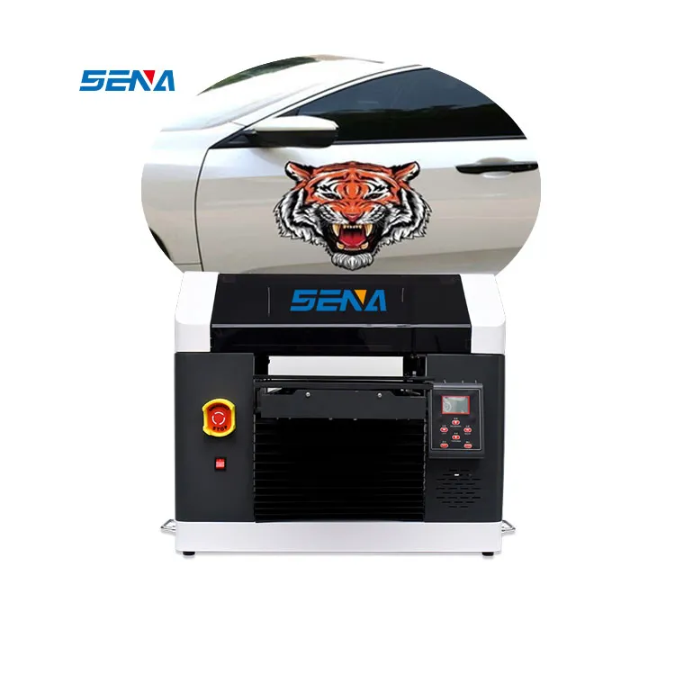 A3 Kecil Desktop Cangkir Silinder Tempat Tidur Datar Kartu Botol Akrilik Kasus Telepon Cetak Mini Inkjet Flatbed UV Printer