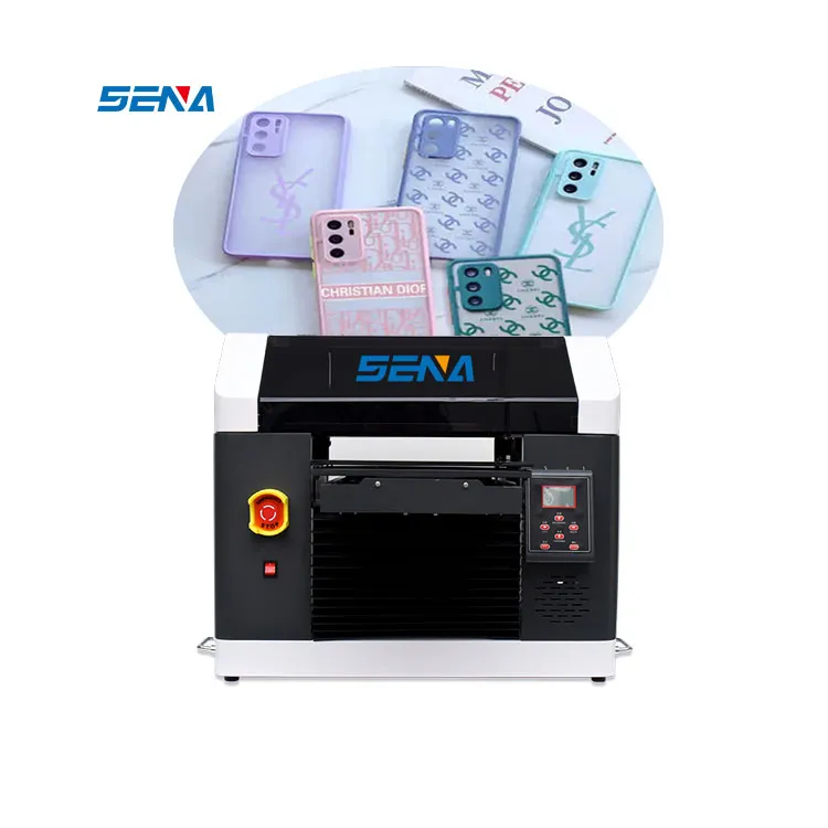 A3 small UV flat printer customized insulated cup,phone case,card,T-shirt printing machine