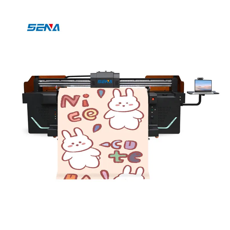 Bisnis Periklanan Printer Format Besar Roll to Roll UV Flatbed Printer untuk Poster Dinding Peta Kain T-Shirt Linen Kotak Ringan