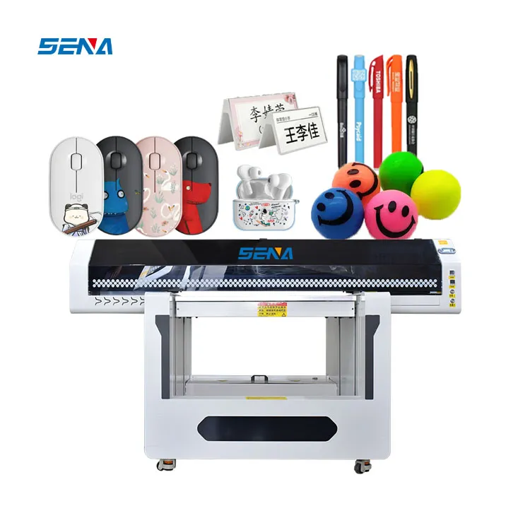 Industri Periklanan 3D Flatbed DTF UV Printer Mesin Cetak Inkjet Printer Inkjet A3 Semua Dalam Satu Casing Ponsel Printer Kartu PVC