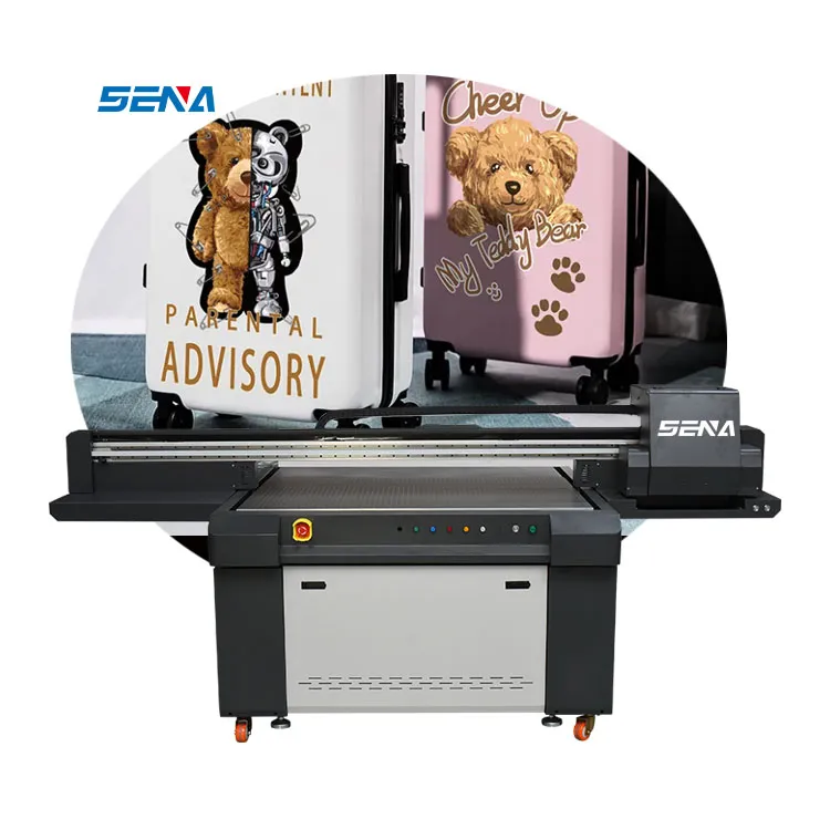 Advertising Industry Universal Material Printing Machine 3D DTF Flatbed UV Printer with varnish 1390 santos hjd uv epsonn a4 dtf printing machine