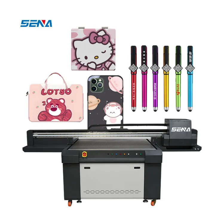 Mesin Cetak Digital Semua Dalam Satu Lebih Cepat 1300*900Mm Printer Flatbed Inkjet UV 3D untuk Casing Ponsel Kotak Akrilik Kayu Kaca Kanvas