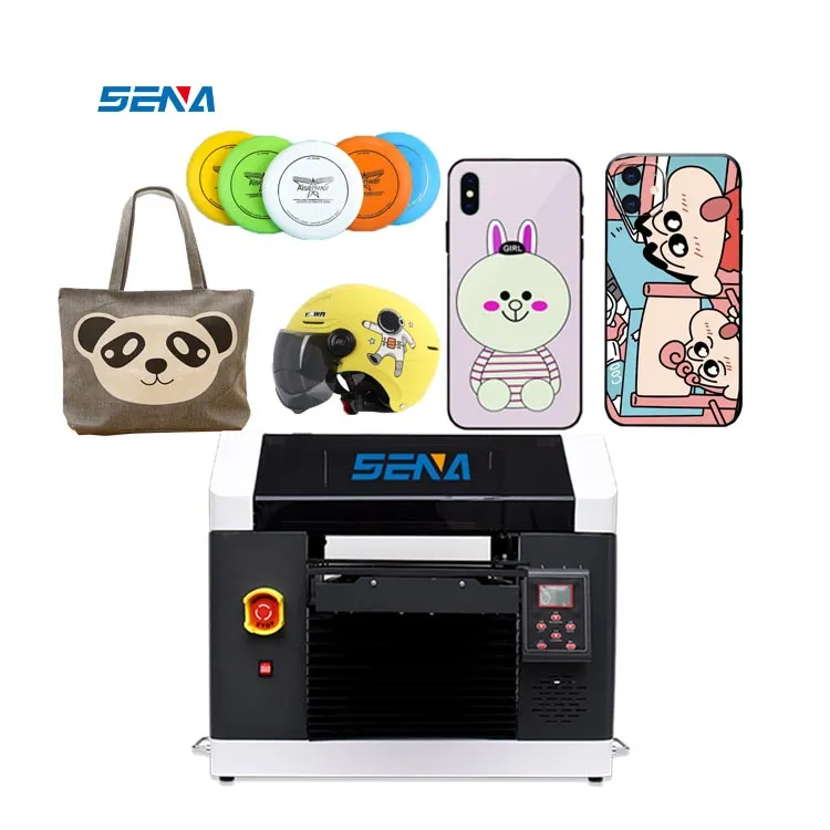 All In One Faster Speed A3 Small 30*45cm UV Flatbed Inkjet Printer CMYK Custom for Card Phonecase Acrylic Sticker Glass Wood PVC