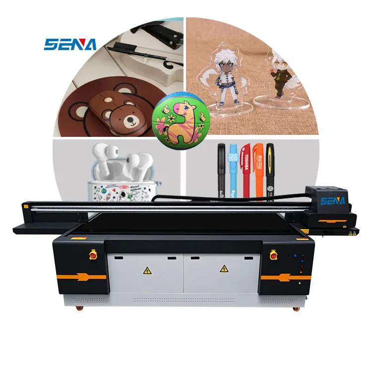 All Kind Of Advertising Materials 2.5*1.3m Large Format Inkjet UV Flatbed Printer for Pen Phone Case Bottle Mug Golf Pvc Card