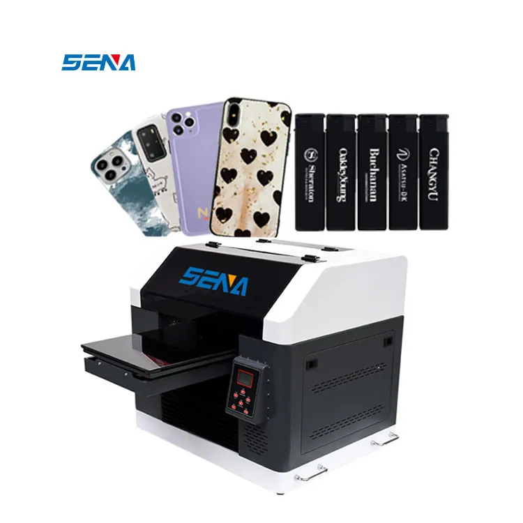 Automatic A3 30*45cm Varnish Printer Machine UV Flatbed Inkjet Printer for Crystal Sticker Canvas Bag Label PVC Wood Phone Case