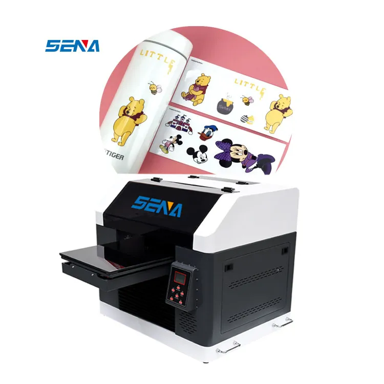 Mesin Cetak Industri A3 Otomatis 30*45Cm Printer Flatbed Tinta UV Kecil untuk Media Pelarut Ramah Lingkungan Bantalan Casing Ponsel Digital 3D