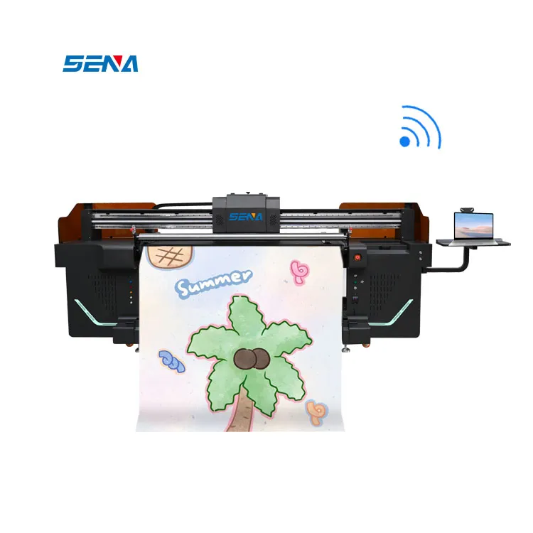 Automatic Large Format Printer UV Inkjet Printer Digital 3D Custom for Roll Material Textile Wallpaper Car Paste Fabric Leather