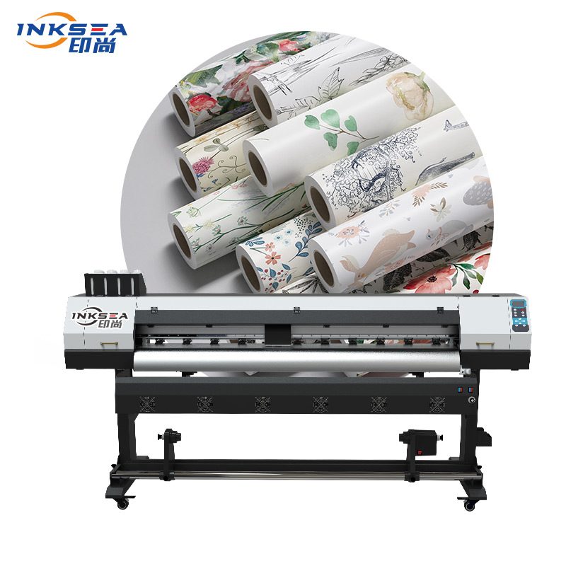 Automatyczna wielofunkcyjna tapeta drukarka wielkoformatowa o szerokości 1,8 m do tekstylnych tapet 3D tkanina wklej do samochodu kolor skóry