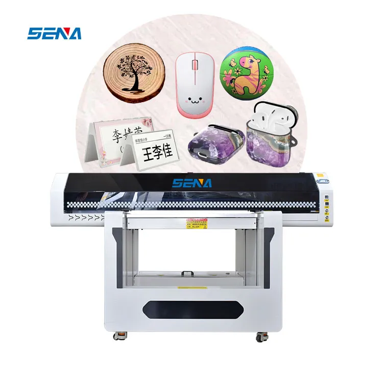 Automatic One Click Ink Absorption 9060 DTF Printing Machine Inkjet Flatbed UV Printer for 3D Embossed Tile Wire Ring Carpet