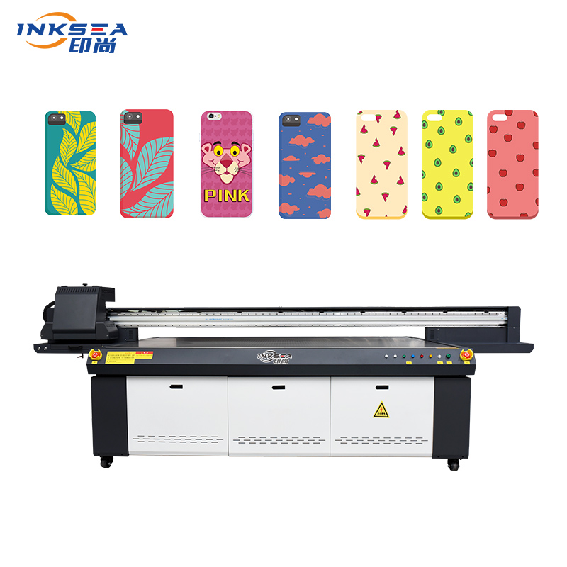 Automatic UV flatbed printer 2.5M size with Ricoh 2-3 G5 G5i heads for phone case label LOGO inkjet printer