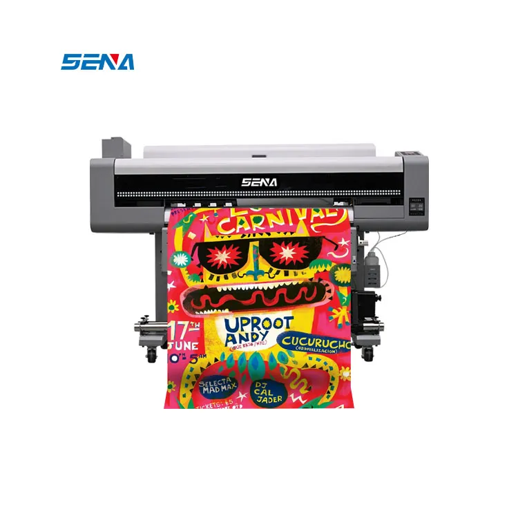 Printer Format Lebar Harga Grosir Otomatis dengan Printer Inkjet UV 1.6/1.8M untuk Kotak Cahaya Kaus Linen Poster Dinding Peta Kain