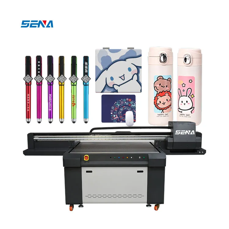 Printer Inkjet All-In-One Terbaik 1.3*0.9M Format Besar Printer Flatbed Inkjet UV untuk Casing Ponsel Kaus PVC Kartu Cangkir Logam Akrilik