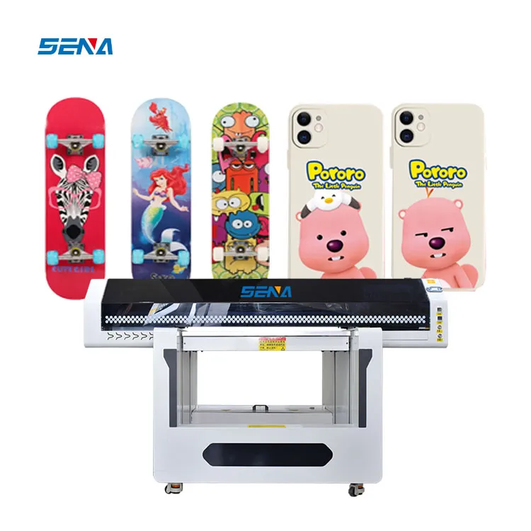 Best Large Format Printer 90*60cm Waterproof UV Inkjet Flatbed Printer 3D for Glass Wood Acrylic PVC Phone case Metal Cup Wraps