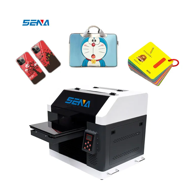 Produk Baru Terbaik LED Kecil Ukuran A3 3D Digital 30*45Cm Printer Flatbed Inkjet UV untuk Sepatu Kaus Casing Ponsel Kaca