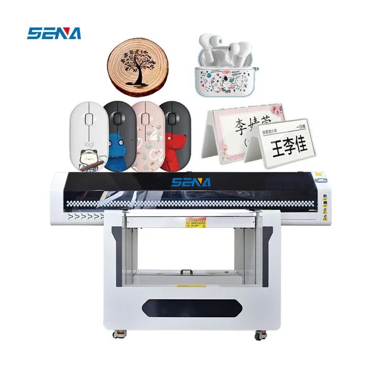 Best New Products UV Printer 90*60cm Inkjet Flatbed UV Printing Machine for Direct To Pen Phone Case Bottle Mug Golf Pvc Card