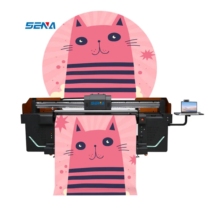 Cheapest Large Format Printer 2023 UV Inkjet Printer Varnish Custom for Roll Material Textile Wallpaper Car Paste Fabric Leather