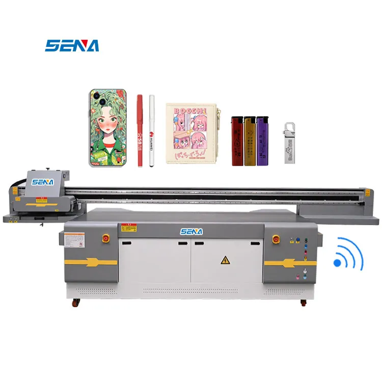 Pabrik Cina memasok printer uv panel datar 2500*1300mm format besar dengan kepala cetak Epson i3200 ganda untuk kotak karton