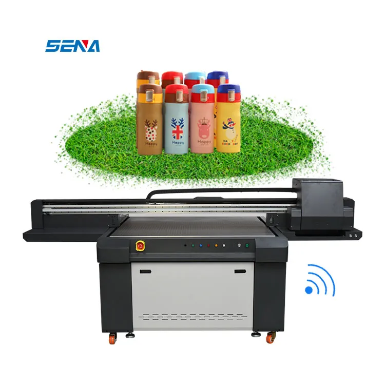 Mesin Cetak Inkjet Besar Universal China Digunakan untuk Bisnis untuk Menyesuaikan Printer Flatbed UV Baja Kaca Akrilik