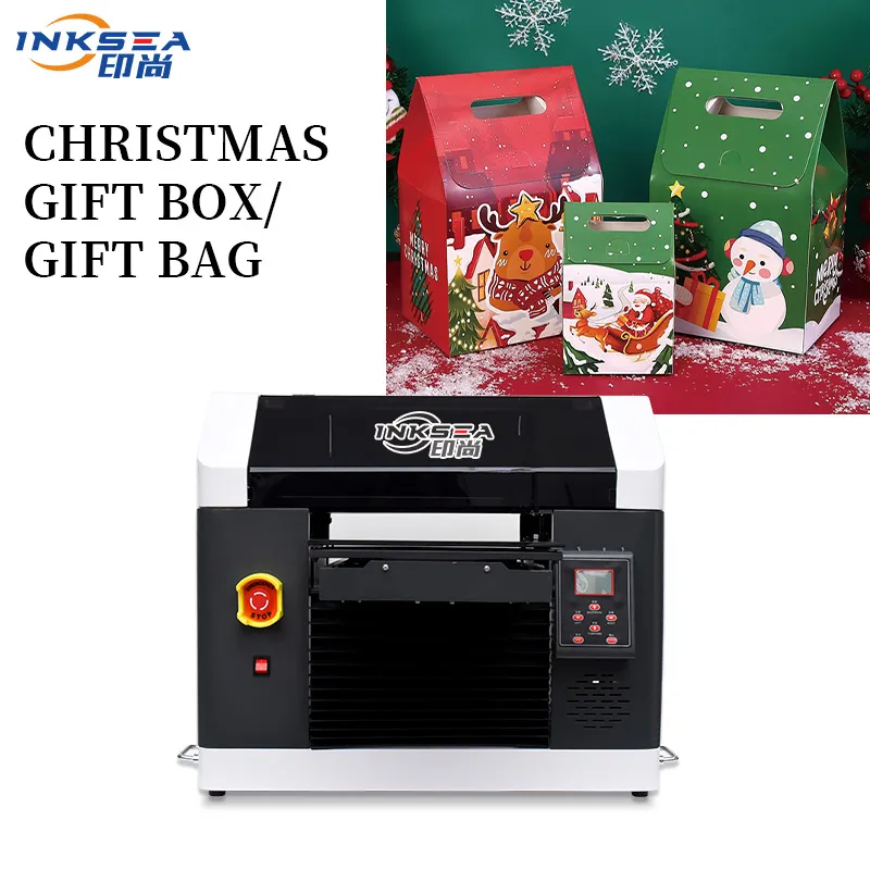 Printer bola dekorasi Natal langsung ke kotak hadiah Natal printer UV ukuran 30*45CM