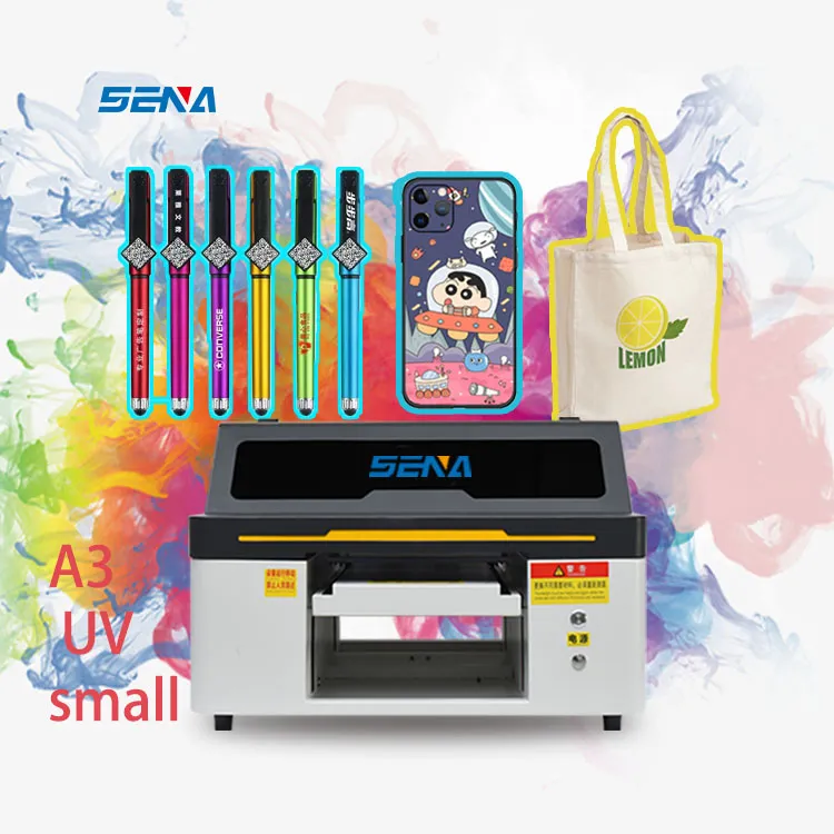 CMYK+W Varnish UV Inkjet Flatbed Printer Machine