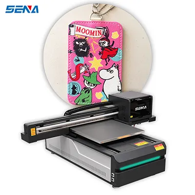 Printer UV Datar Berwarna 60*90CM Printer Format Besar Kepala Cetak Epson Ganda untuk Casing Headphone Jigsaw Casing Ponsel CD