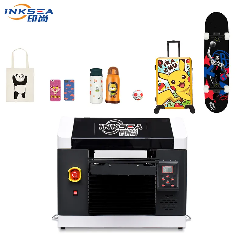 Color uv excudendi machina parva negotium UV flatbed printer pro ID card utrem vitreum phone casu calceamentum archa