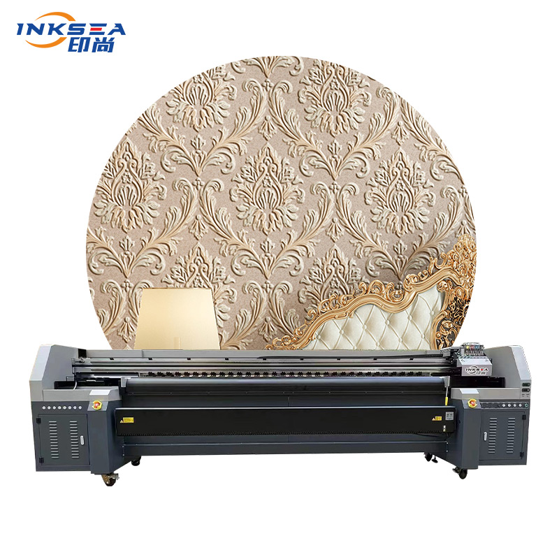 Printer Format Lebar Warna 3.2M Epson Printhead 5 Warna Inkjet Tekan untuk Wallpaper 3D Kanvas Pola DIY