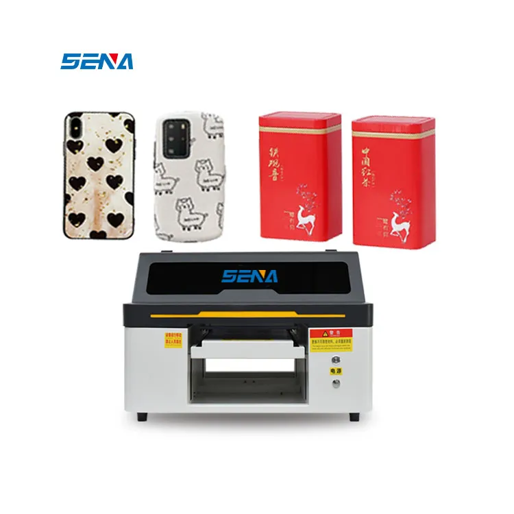 Harga Rendah Kompetitif A3 Mini Bisnis Kecil Ide Baru Printer Flatbed Inkjet UV Unggulan untuk Casing Ponsel Kotak Akrilik Kayu Kaca 3D