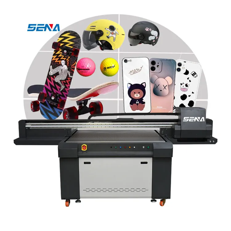 Mesin Cetak 3D Digital 1390 Printer Flatbed Inkjet UV untuk Casing Ponsel Printer Uv Printer Kartu Cup Logam Akrilik