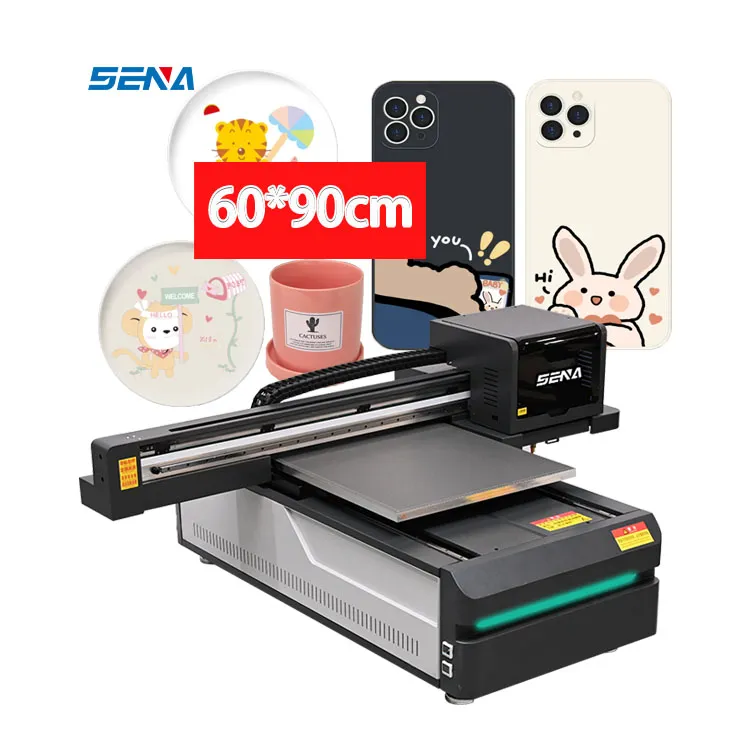 Digital A3 A4 Size UV Inkjet Flatbed Printer Full Color Printing Machine 3D Custom for Glass Wood Acrylic Phone case PVC Metal