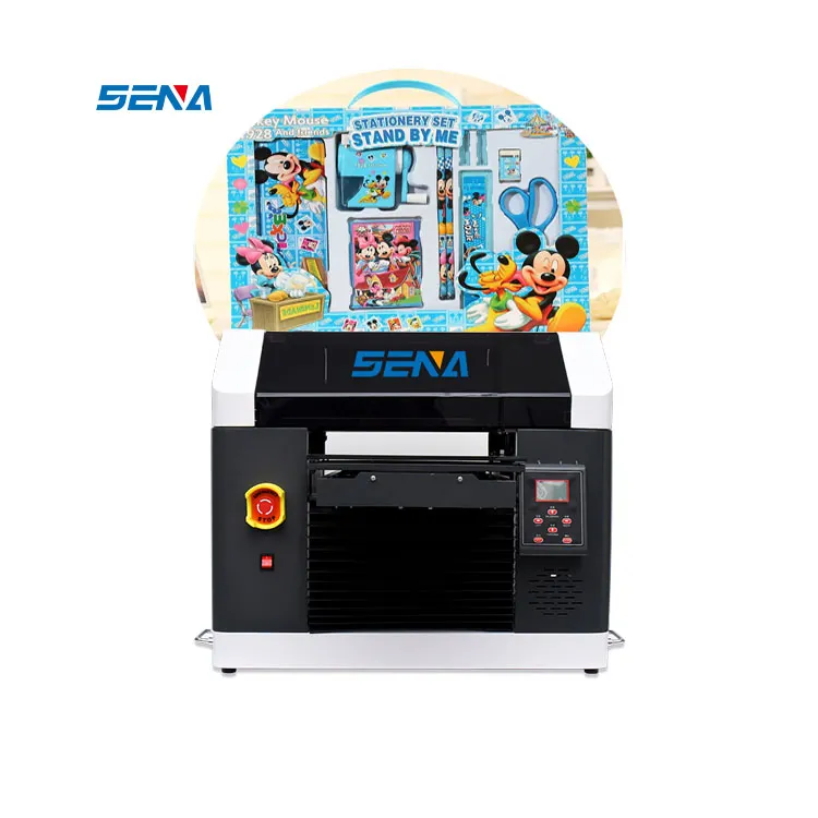 Digital Mini 30*45Cm 3d Kecil Ukuran A3 LED UV Inkjet Printer Flatbed Mesin Cetak untuk Ubin Merasa Kain Logam Plastik