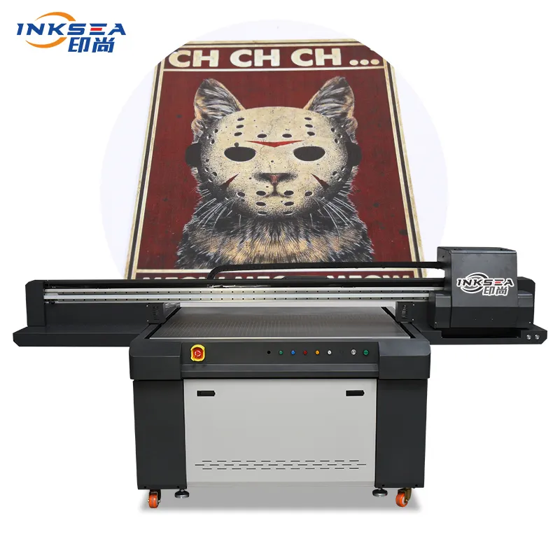 Printer Flatbed Uv Multifungsi Digital Ricoh G5 G6 Kepala Cetak 1300*900Mm Printer Format Besar untuk Kanvas Kulit Akrilik