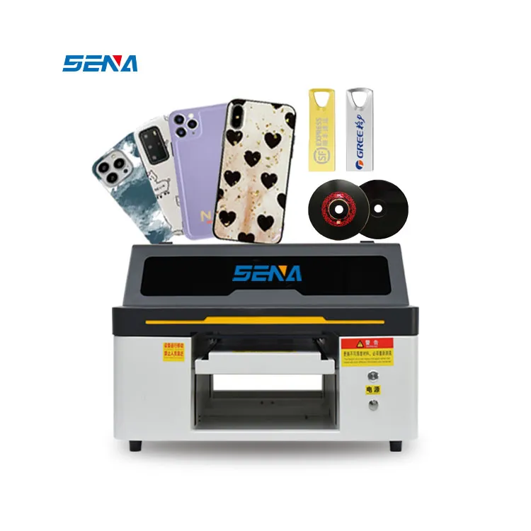 Digital Printing Machine Small Size 30*45cm 3D UV Inkjet Flatbed Printer High-Performance For KT PU PVC Acrylic Glass Material