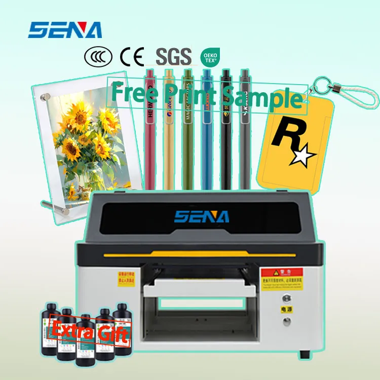 Digital UV Inkjet Flatbed Printer Machine CMYKW+V