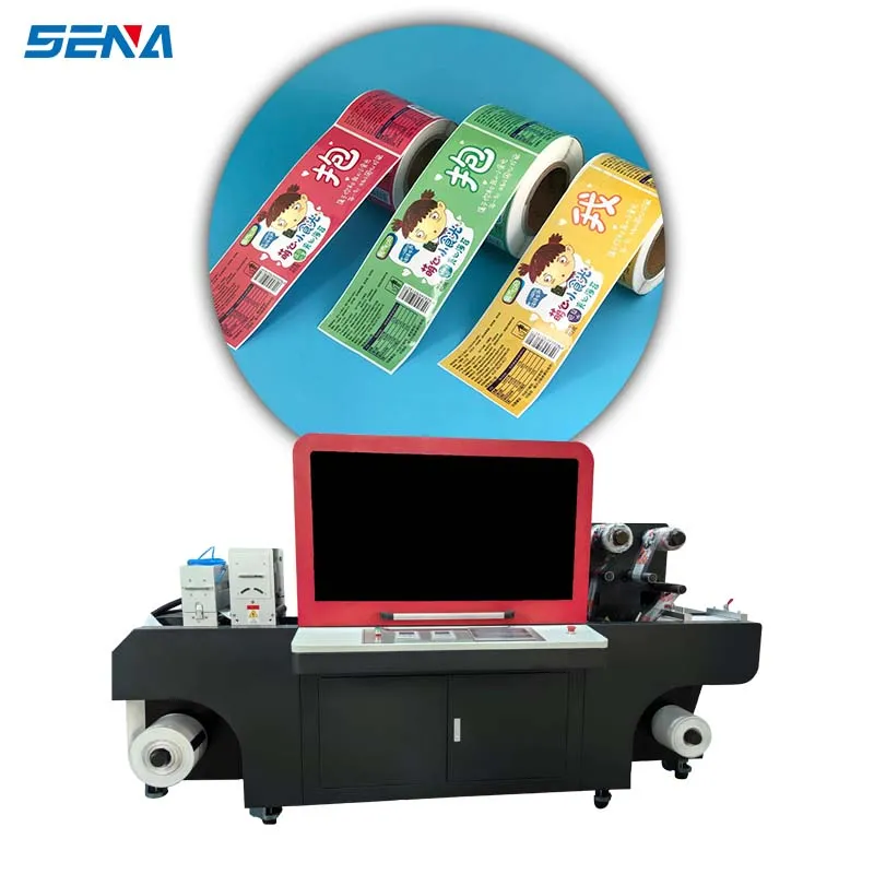 ລາຄາຜ່ອນຜັນ Digital Flexible Label UV Printer Machine 6 color for Self-adhesive Sticker Garments Paper Film Label Printer