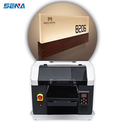 Door light ID Card Wallet Printer SENA-3045 Small A3 inkjet printing Machine XP600+ varnish UV flatbed printer