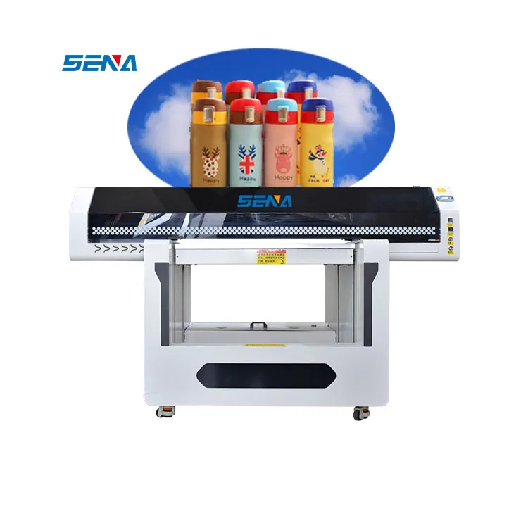 Mudah Dioperasikan Printer UV 9060 Flatbed UV TX800/G5i Printer untuk Kaca Kayu Kotak Akrilik Botol Anggur Casing Ponsel